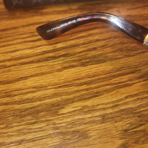 Gucci Gold Microguccissima GG Logo Metal Sunglasses - Picture 2 of 11